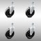 Service Caster 5 Inch SS Hard Rubber Wheel Swivel 3/8 Inch Threaded Stem Caster Set SCC SCC-SSTS20S514-HRS-381615-4 - alternate 2